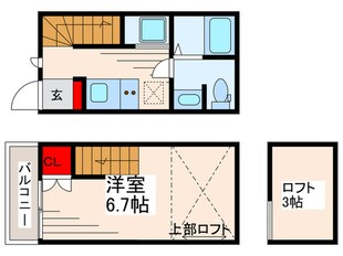 コンフォール小岩の物件間取画像